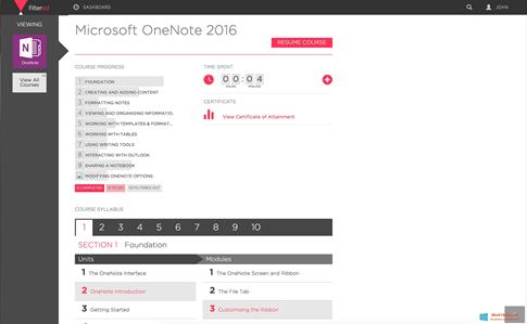 Скриншот программы Microsoft OneNote для Windows 8.1