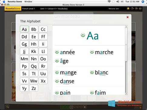 Скриншот программы Rosetta Stone для Windows 8.1