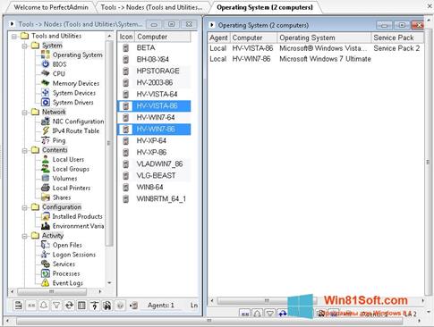 Скриншот программы Remote Administration Tool для Windows 8.1
