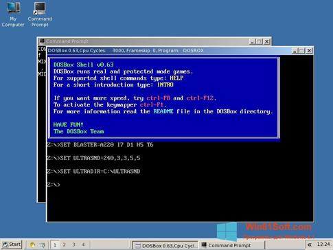 Скриншот программы DOSBox для Windows 8.1