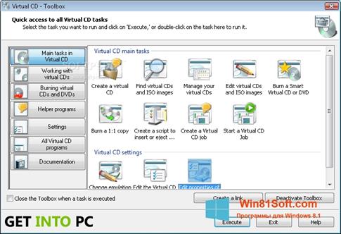 Скриншот программы Virtual CD для Windows 8.1