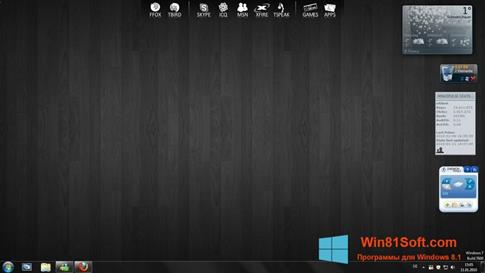 Скриншот программы RocketDock для Windows 8.1