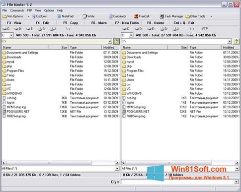 Скриншот программы File Master для Windows 8.1