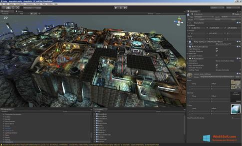 Скриншот программы Unity 3D для Windows 8.1
