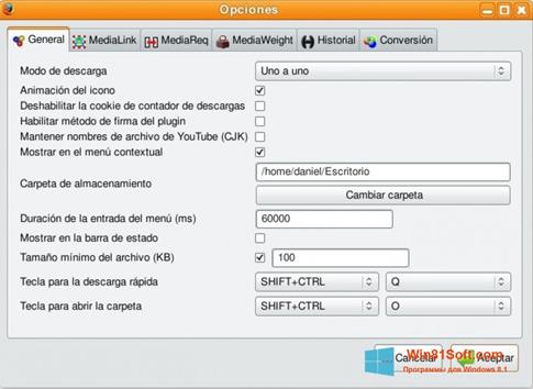 Скриншот программы Video DownloadHelper для Windows 8.1