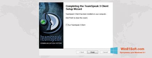 Скриншот программы TeamSpeak для Windows 8.1