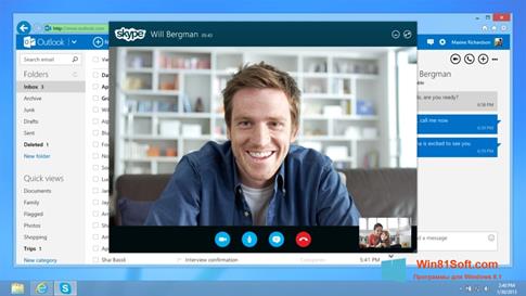 Скриншот программы Skype для Windows 8.1