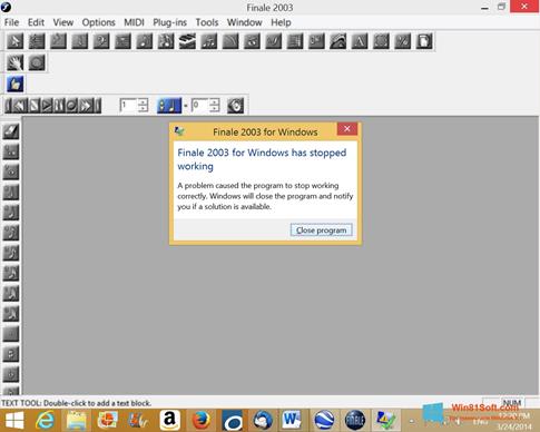 Скриншот программы Finale для Windows 8.1