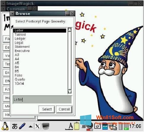Скриншот программы ImageMagick для Windows 8.1